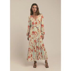 Favorite Daughter The Lady Like Floral Wrap Dress Womens S Elegant Sophisticated